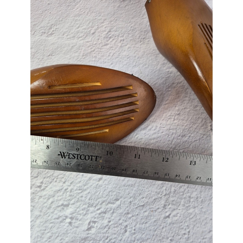 Nettleton Vintage Wooden Adjustable Shoe Trees Brown Mens Size L Slotted Design - Picture 10 of 13